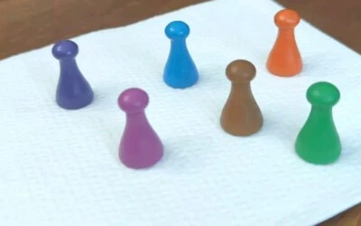 Lote de piezas de juego de madera vintage (6) ¿Lo sentimos?  Foto 1 de 4