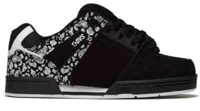 DVS CELSIUS SKATE MEN'S BLACK / WHITE / PAISLEY NUBUCK DVF0000233 971 - Image 1 of 4