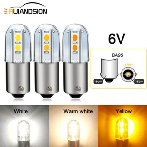 BA9S T4W LED DC 6V Car Interior Dash Instrument Panel Light Warm/White/Yellow - Picture 1 of 11