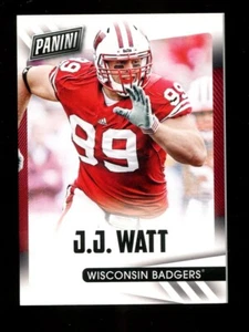 2015 Panini Vatertag JJ Watt Decoy Thick Stock #5 🏈Wisconsin Badgers - Bild 1 von 2