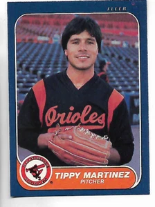 1986 Fleer Tippy Martinez Card - Picture 1 of 1