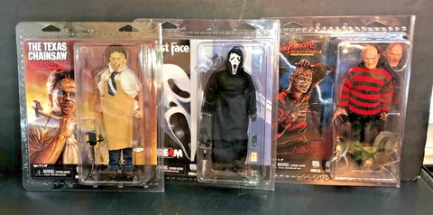 GHOST FACE - CHUCKY - 300 EPHIALTES - FREDDY - LEATHERFACE 8" NECA Horror U PICK Cover