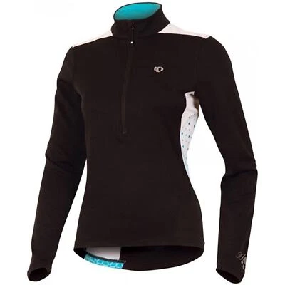 Pearl Izumi Select Athletic Shirt Women M Black Blue Long Sleeve Shirt Pullover - Image 1 of 4