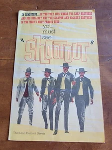 Crystal Palace, Tombstone Arizona "Shootout" Wild West Show VINTAGE Brochure - Picture 1 of 5
