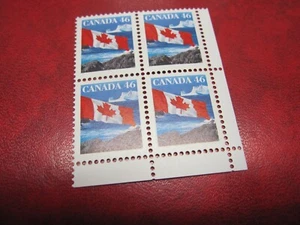 CANADA Unitrade# 1682 46c FLAG OVER ICEBERG LR BLANK BLOCK MNH - Picture 1 of 2