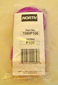 HONEYWELL NORTH P100 1 par/2 piezas cartuchos filtro partículas 7580P100 - Imagen 1 de 6