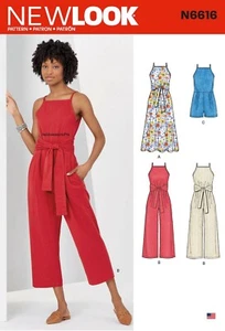 NEU LOOK 6616 MISSES KLEID & JUMPSUIT Nähmuster - Größen 8 - 20 - Bild 1 von 4
