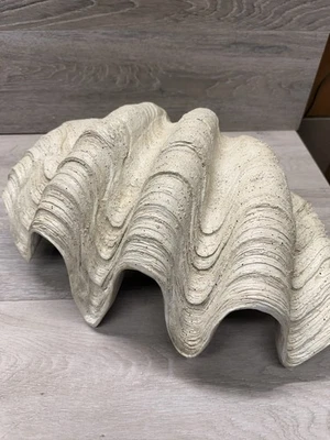 "Enorme casa de playa náutica de resina fundida decoración del hogar almeja granero cerámica de 20""" Foto 1 de 4