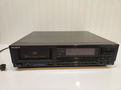 SONY CDP-C100 CD Player  Missing 10 Disc Magazine / Cartridge Powers On - Image 1 of 4