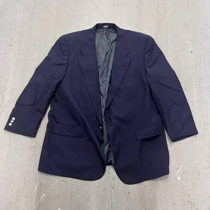 Burberrys Marineblau 100% Wolle Blazer Gold Wappen Knöpfe 2 Knopf Sakko 44R-46R - Bild 1 von 23