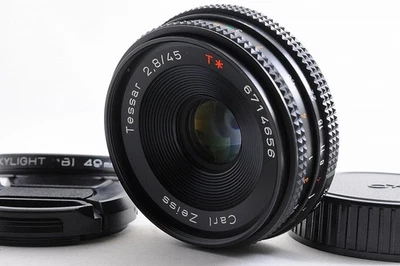 CONTAX Carl Zeiss Tessar 45mm F2.8 T AEJ MF Lens C/Y Mount w/ Filter From Japan - Image 1 of 4