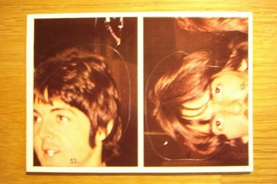 Aufkleber Mini-Poster STICKER PANINI POP STARS BEATLES NR: 53  GEORGE HARRISON - Bild 1 von 2