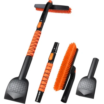 Raspador de Hielo Grande 46", Cepillo de Nieve Extensible con Cabezal de Cepillo Pivotante 360° Foto 1 de 4