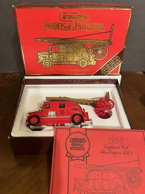 1989 MATCBOX MODELS OF YESTERYEAR YS-9 LEYLAND CUB FIRE ENGINE FK-7 - Image 1 of 4