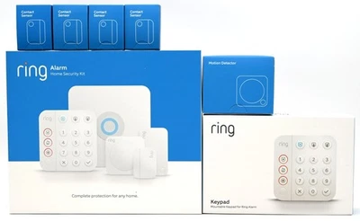 NEW SEALED Ring Alarm 14 Piece Kit 2nd Generation Home Security System - White - Image 1 of 4