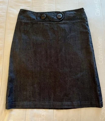 Women's Harold's Blue Denim Pencil Skirt, Back Slit, Side Zip Size 6 Office NWOT - Image 1 of 4