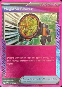 Pokemon TCG Megaton Soffiatore 182/191 SV08: Scintille Urgenti ACE SPEC Raro - Foto 1 di 1