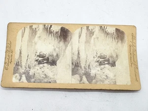 ANTIQUE STEREOVIEW PHOTO FAIRY GROTTO CAVE STALACTITES UNDERWOOD C BRESSTADT - Picture 1 of 9