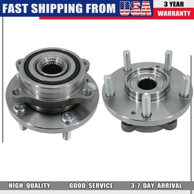 Conjunto de buje y cojinete de rueda delantera 2X apto para 17-19 Kia Soul 15-17 Kia Rondo Foto 1 de 4