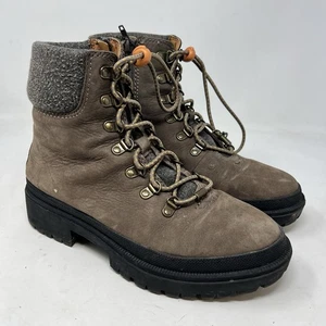 Lucky Brand Eavan Combat Boots Women’s Size Us 8M brown leather - Picture 1 of 9
