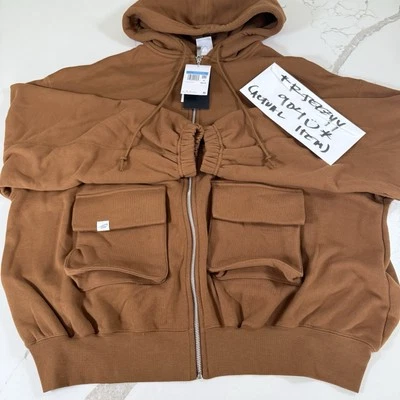 Sudadera con capucha de felpa francesa con cremallera completa de gran tamaño Nike talla M de $90 para mujer FV7515-281 mediana Foto 1 de 4