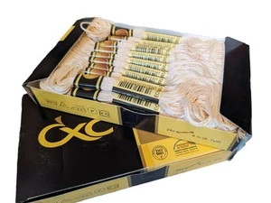 Ecru Cream CXC Box of 24pcs embroidery thread floss skeins bulk wholesale - Picture 1 of 1