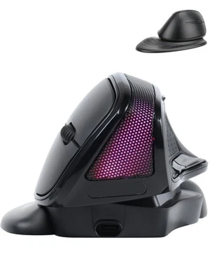 Wireless Mouse Large Angle Adjustable Ergonomic Vertical Upright Carpal Tunne... - Image 1 of 4