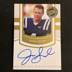Jevan Snead AUTOGRAPH RIP Ole Miss Rebels 2010 Press Pass AUTO Texas Longhorns - Picture 1 of 3