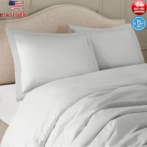 California King Duvet Cover Set Soft Microfiber Hypoallergenic 3 Piece Beding - Picture 1 of 5