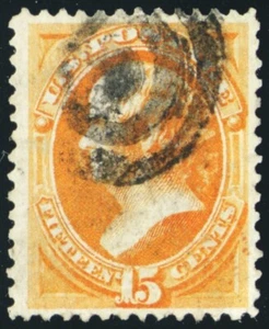 163, Used 15¢ VF Nice Centering And Deep Rich Color Cat $150.00 - Stuart Katz - Picture 1 of 1