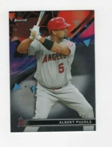 2021 TOPPS FINEST BASEBALL ALBERT PUJOLS LOS ANGELES ANGELS #1 - Picture 1 of 2