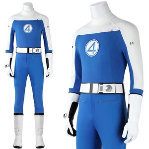 Fantastic Four Cosplay Mister Fantastic Costume Human Torch Costume Halloween - Picture 1 of 25