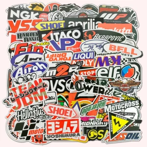 Lote de 120 piezas de pegatinas JDM paquete de calcomanías casco motocicleta automóvil emblemas de deriva banderas - Imagen 1 de 6