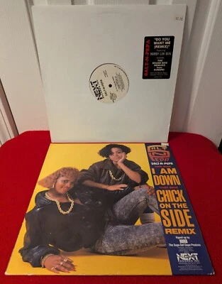 2 Salt-N-Pepa Do You Want Me, Chick on the Side 12" single remix, vinyl records - Image 1 of 4