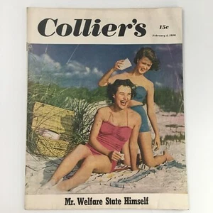 VTG Collier's Magazine February 4 1950 Mr. Welfare State Himself, Newsstand - Picture 1 of 5