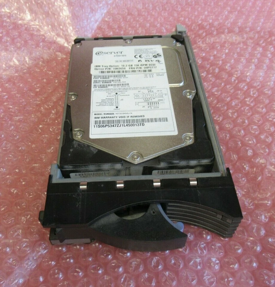 IBM 19K0656 06P5717 18.2GB 15000RPM U160 SCSI 80 Pin Hot Swap 3.5" Internal HDD - Image 1 of 4