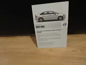 2007 / 2008 VOLVO S40 OWNERS MANUAL SUPPLEMENT QUICK GUIDE - Imagen 1 de 1