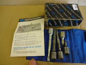 Sykes Pickavant spline screw socket set No.019006 boxed 8-12mm only; F 602 - Picture 1 of 6