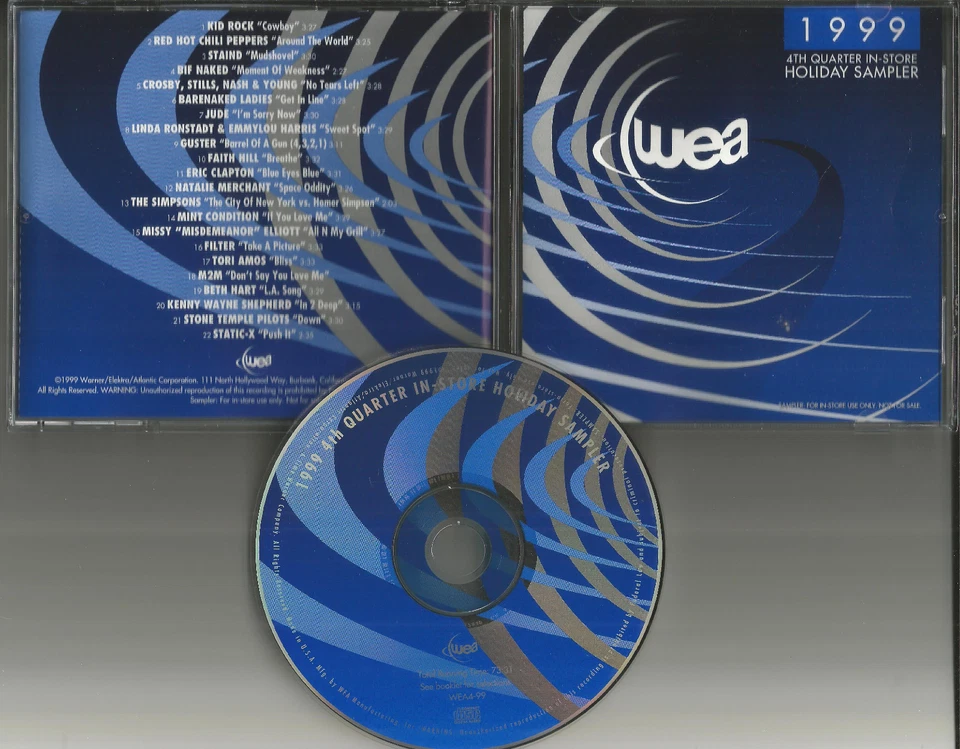 PROMO CD STATIC X Eric Clapton TORI AMOS Beth Hart KID ROCK Stone Temple Pilots  Foto 1 de 1