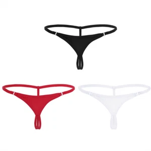 Womens Micro Thongs Open Crotch G-string T Back Micro Panties Lingerie Underwear - Picture 1 of 80