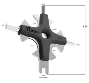 Star Scuba Tool: Remove and Replace most Scuba Hoses: Wrenches, Stainless - Picture 1 of 1