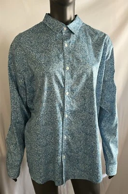 Camisa con botones INC International Concepts para hombre azul cachemira talla XL nueva sin etiqueta Foto 1 de 4