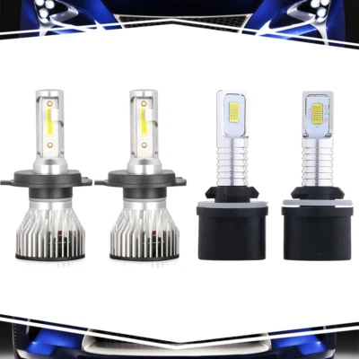 For Hyundai Accent 2003-2005 2 Pair H4/9003+880/881 Daytime Running Light Bulbs - Image 1 of 4