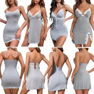 Womens Sexy Lingerie Sleepwear Nightwear Underwear Teddy Babydoll Lace Dress Set - Picture 1 of 55