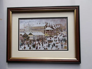 TERRY GORMAN PRINT FRAMED - RAG AND TAG MARKET SHEFFIELD - Picture 1 of 2