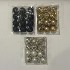 Mini adornos redondos de vidrio multicolor de 0,75 pulgadas Ikea 3 cajas - paquetes de 12 - Imagen 1 de 14