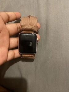 Apple MQ142LL/A Series 2 42mm Smartwatch with Rose Gold Aluminum Case - Picture 1 of 3