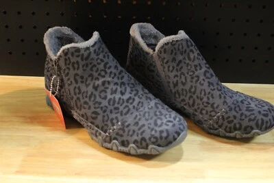 Botines de motociclista de gamuza calce relajado Skechers-terrenos elegantes-carbón-7,5 W-A386110 Foto 1 de 4