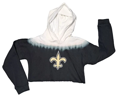 Juniors New Orleans Saints NFL Long Sleeve Hoodie Sweatshirt size Medium  M 7/9 - Image 1 of 4