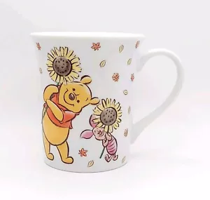 Disney Winnie the Pooh & Piglet Sunflower Lover 12 Oz Coffee Tea Ceramic Mug Cup - Picture 1 of 7